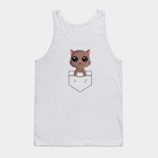 Cat in pocket Tank Top